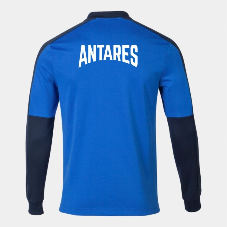 bluza dresowa krótki zamek seniorzy tył.jpg