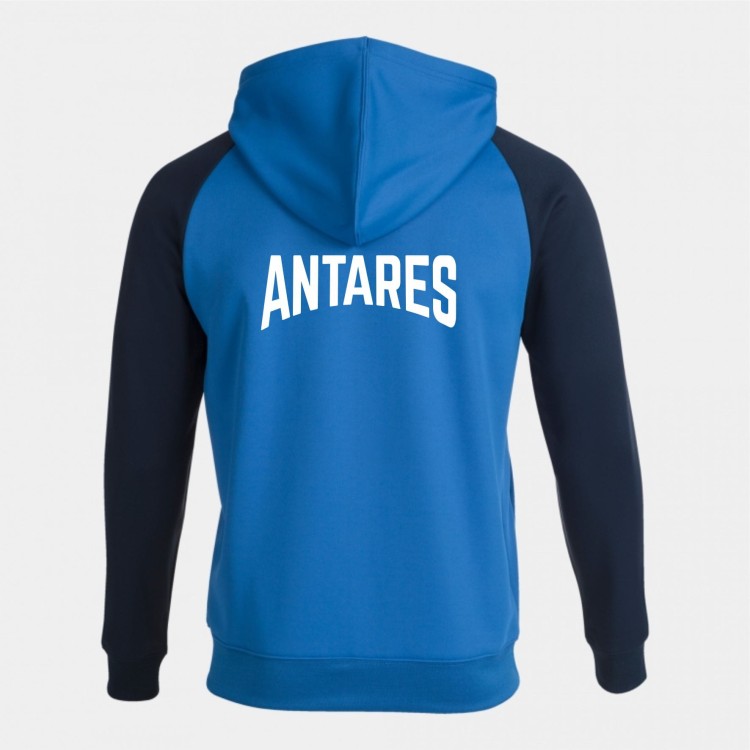 bluza dresowa z kapurem rozpinana seniorzy tył.jpg