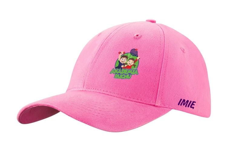 Czapka z daszkiem różowa