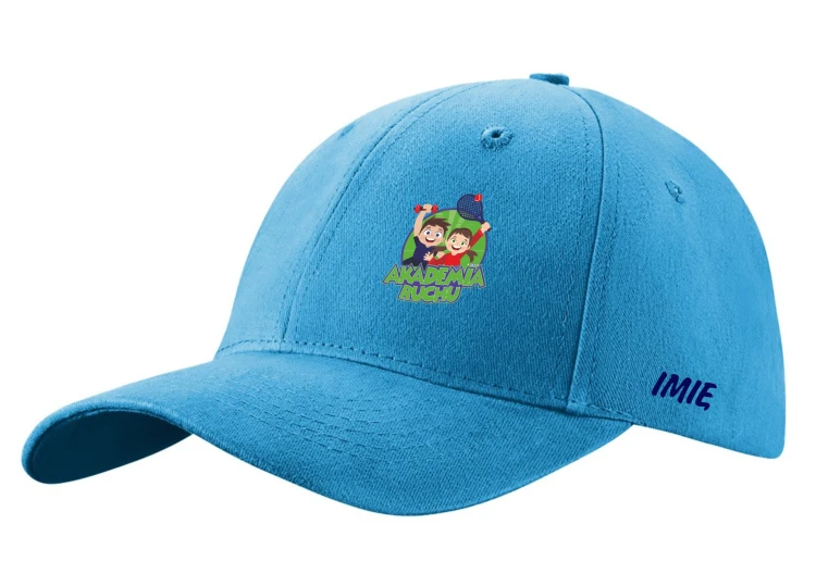 Czapka z daszkiem turkusowa