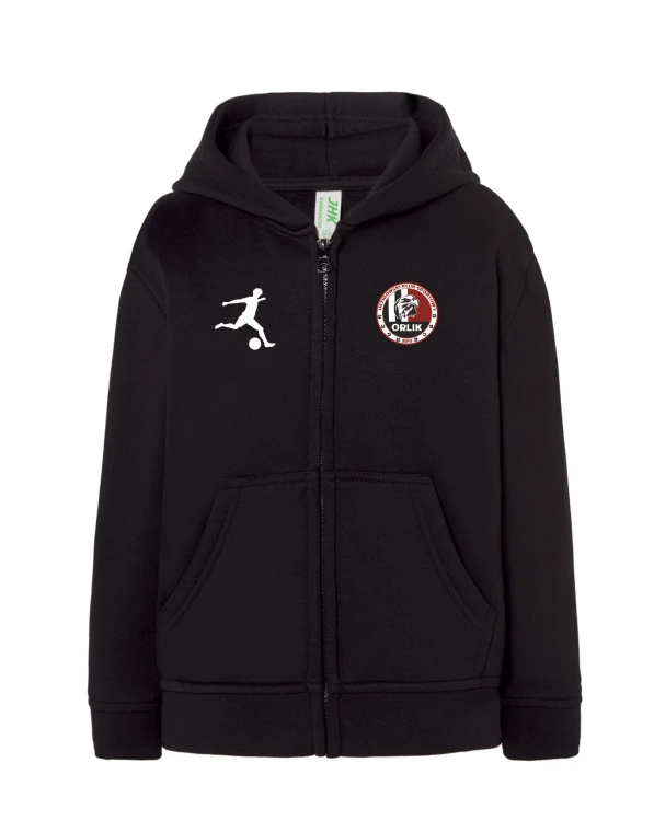 Bluza rozpinana dziecięca czarna ORLIK