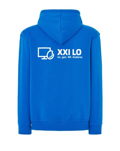 Bluza z kapturem aqua