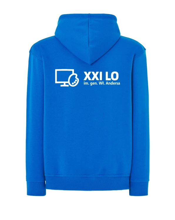 Bluza z kapturem aqua