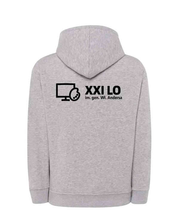 Bluza z kapturem szara