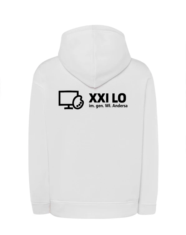 Bluza z kapturem biała