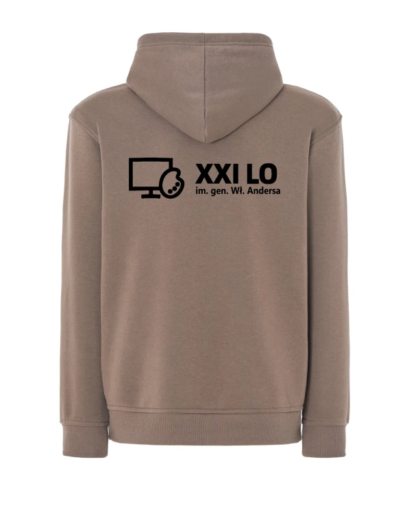 Bluza z kapturem brązowy
