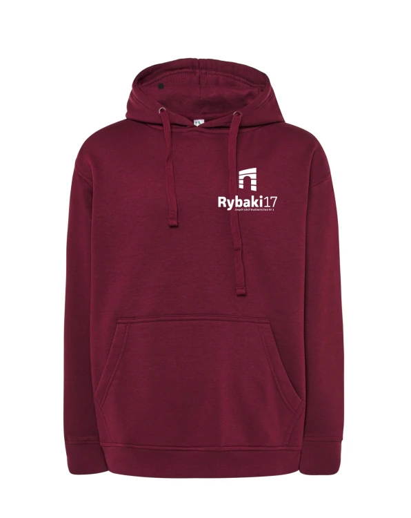 Bluza z kapturem burgund