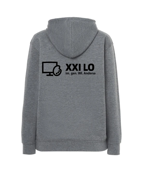 Bluza z kapturem dark grey melange