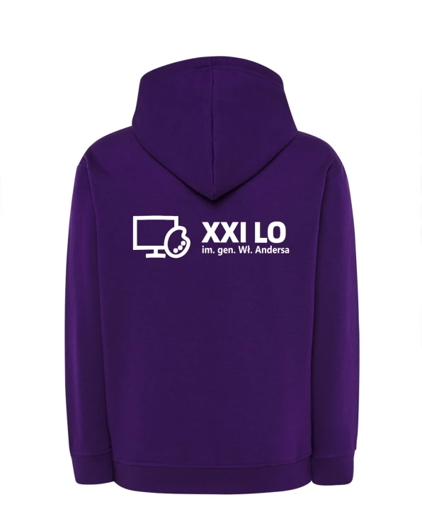Bluza z kapturem fiolet
