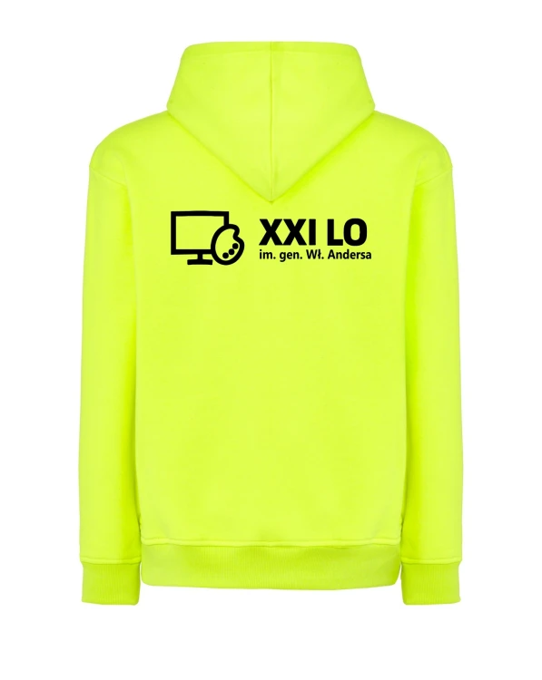 Bluza z kapturem gold fluor