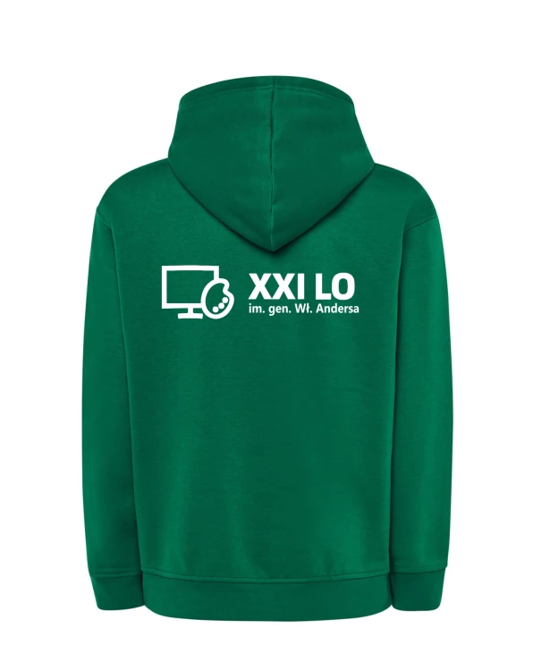 Bluza z kapturem kelly green