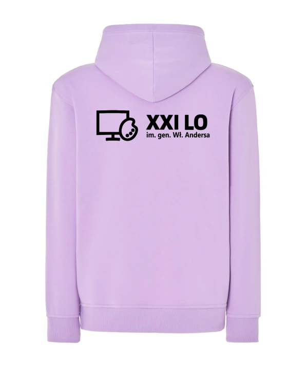 Bluza z kapturem lawenda