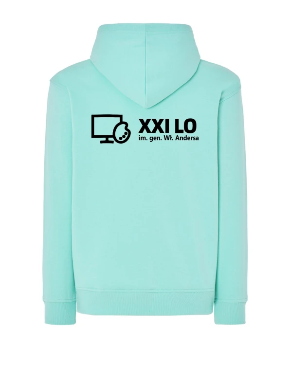 Bluza z kapturem miętowy