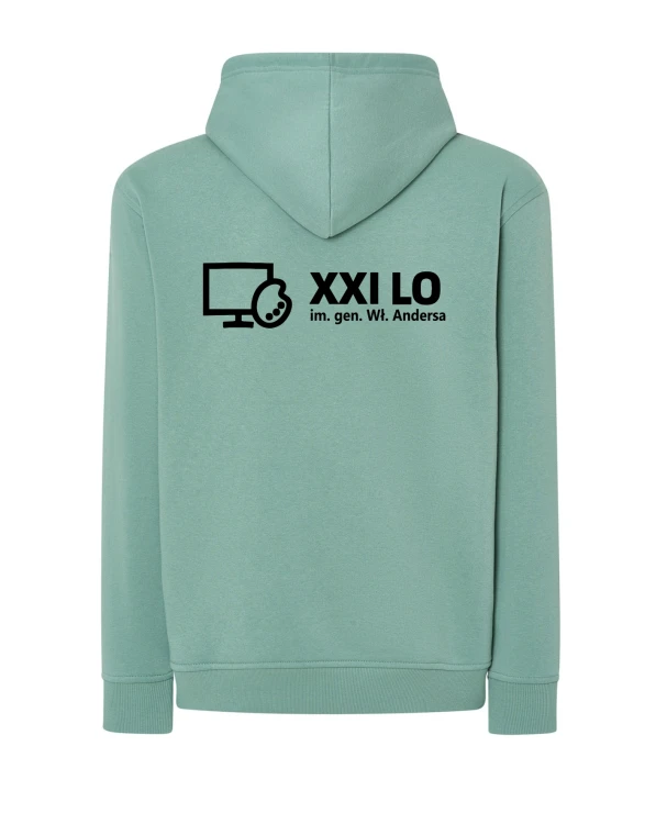 Bluza z kapturem moss green