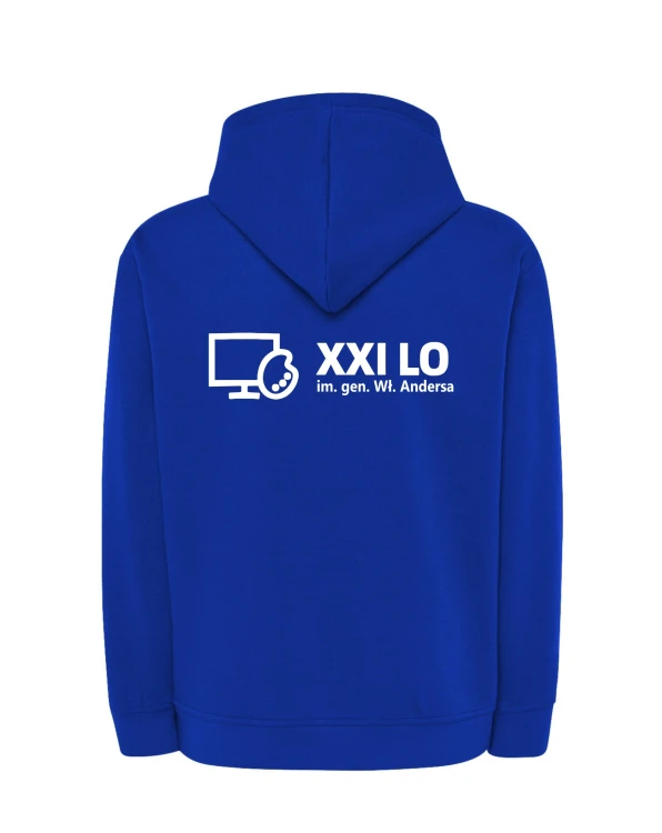 Bluza z kapturem royal blue