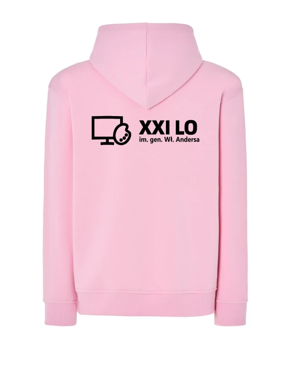 Bluza z kapturem różowy