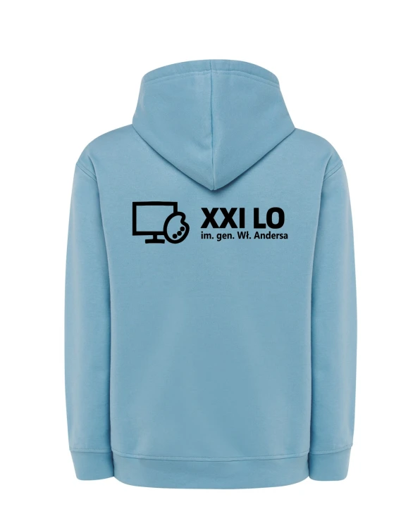 Bluza z kapturem sky blue