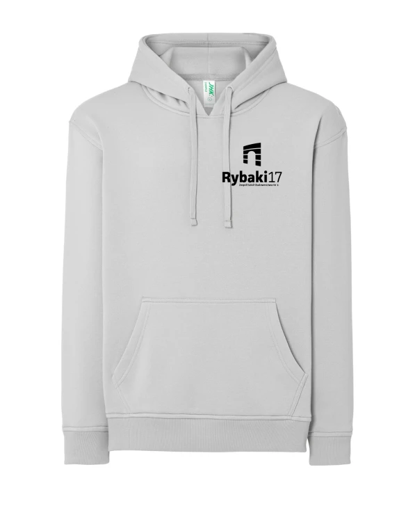 Bluza z kapturem srebrny