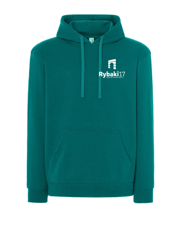 Bluza z kapturem tropical green