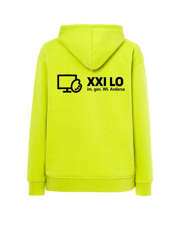 Bluza z kapturem zielone jabłko
