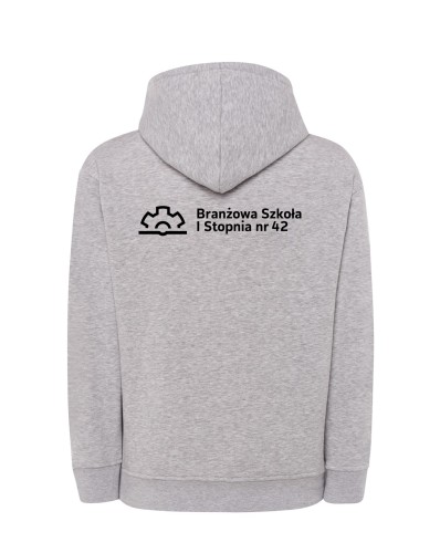 Bluza z kapturem branżowa ash melange
