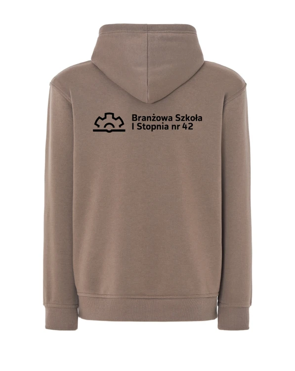 Bluza z kapturem branżowa brązowy