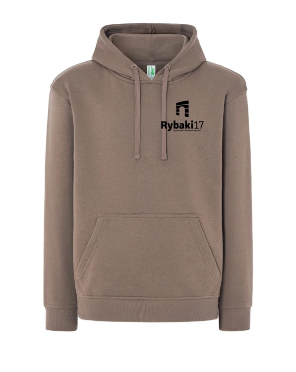Bluza z kapturem branżowa brązowy