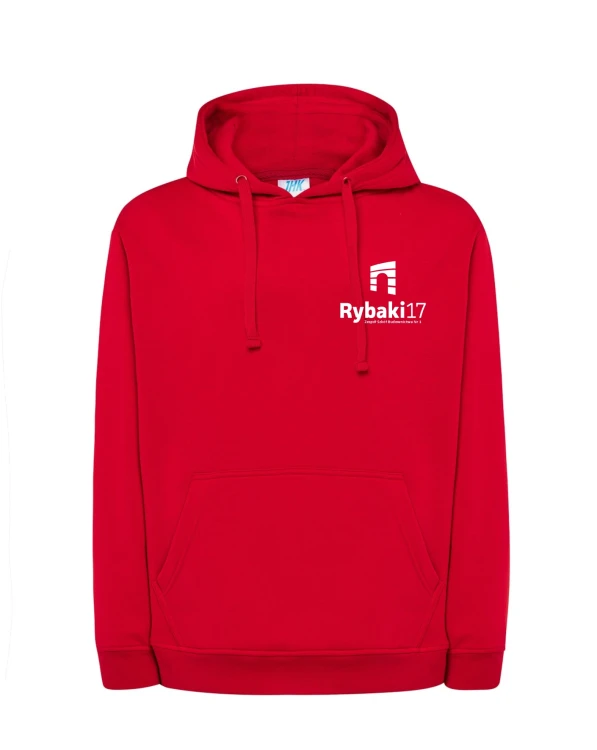 Bluza z kapturem branżowa czerwony