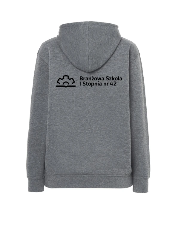 Bluza z kapturem branżowa dark grey melange