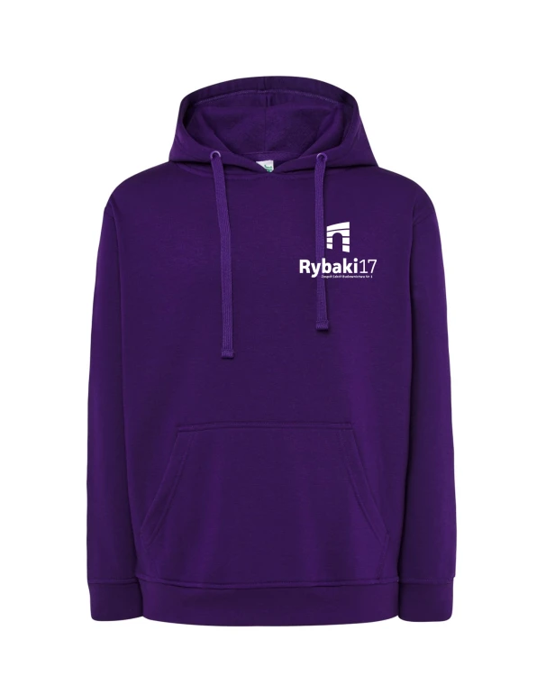 Bluza z kapturem branżowa fiolet