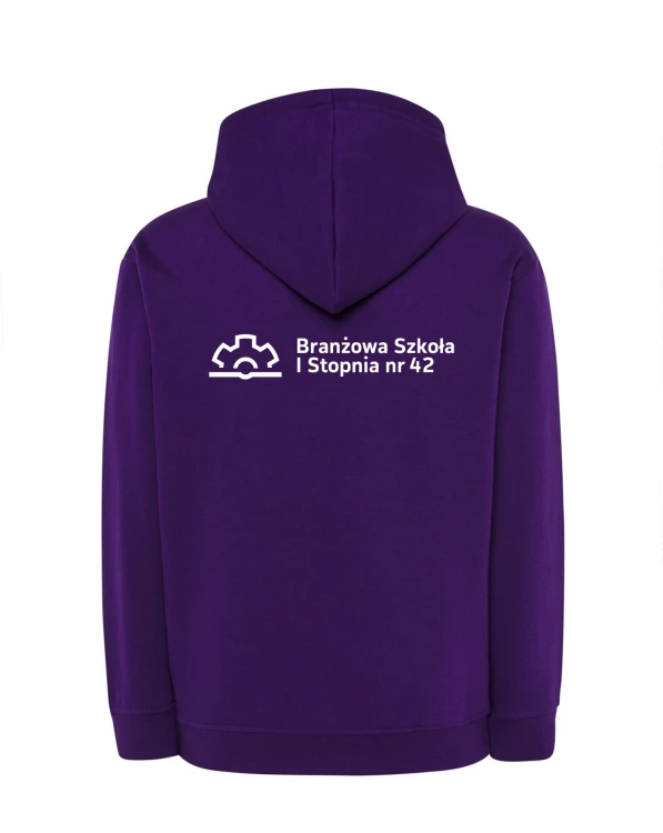 Bluza z kapturem branżowa fiolet