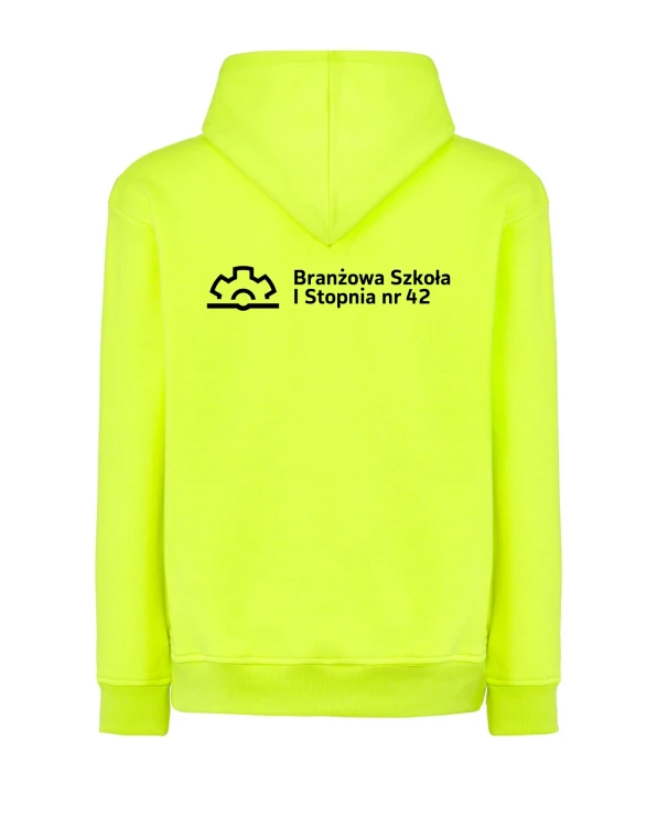 Bluza z kapturem branżowa gold fluor