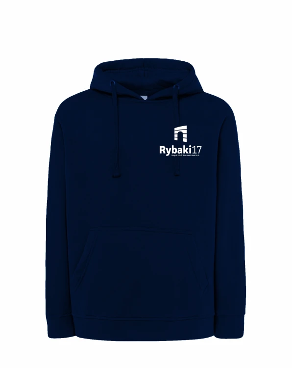 Bluza z kapturem branżowa granat