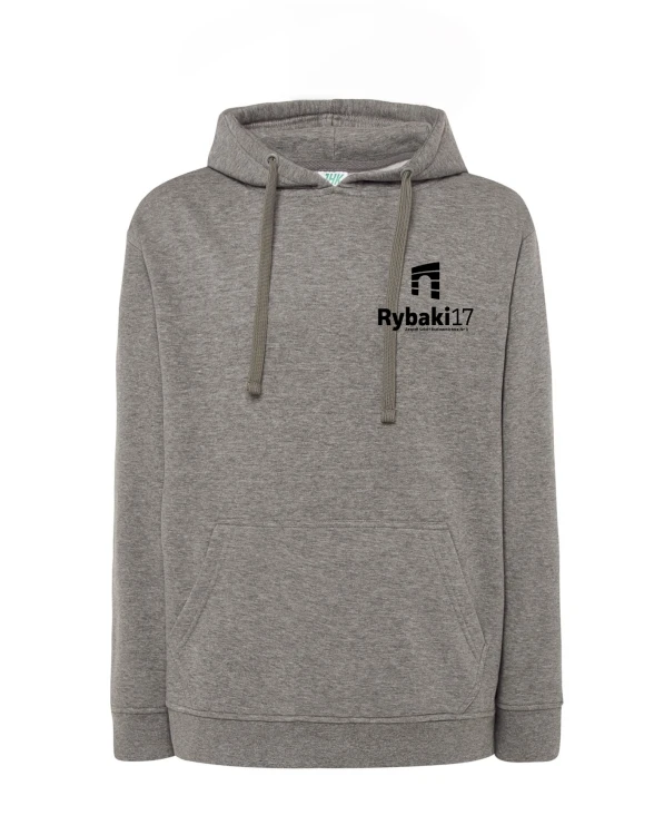 Bluza z kapturem branżowa grey melange