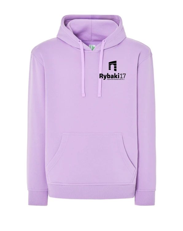 Bluza z kapturem branżowa lawenda