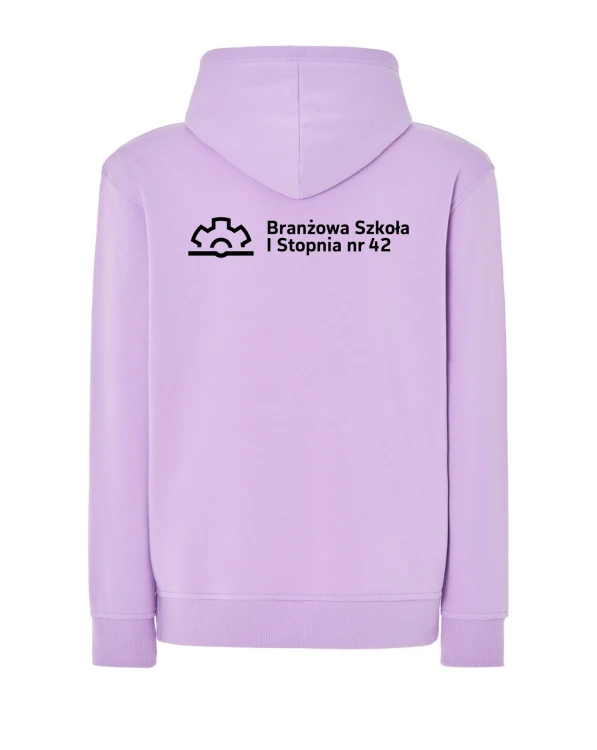 Bluza z kapturem branżowa lawenda