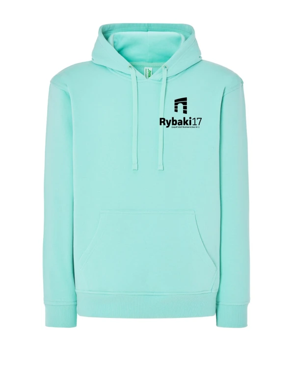 Bluza z kapturem branżowa miętowy