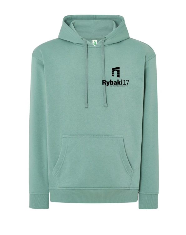 Bluza z kapturem branżowa moss green