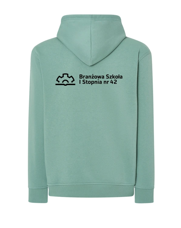 Bluza z kapturem branżowa moss green