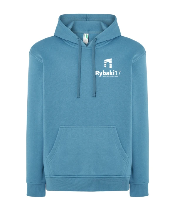 Bluza z kapturem branżowa petrol blue