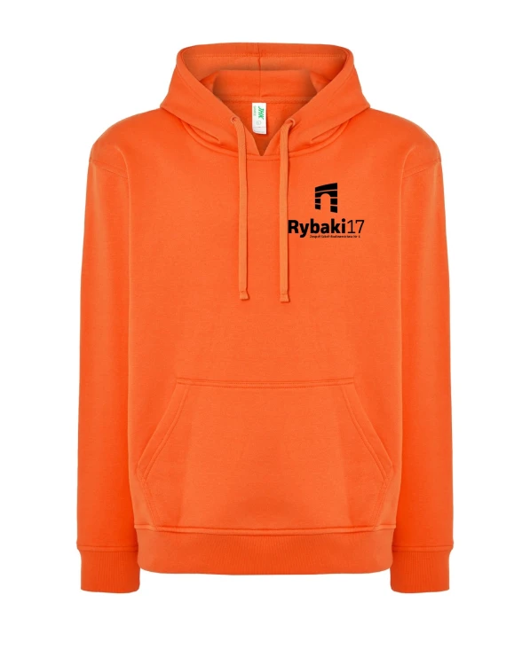 Bluza z kapturem branżowa pomarańczowy