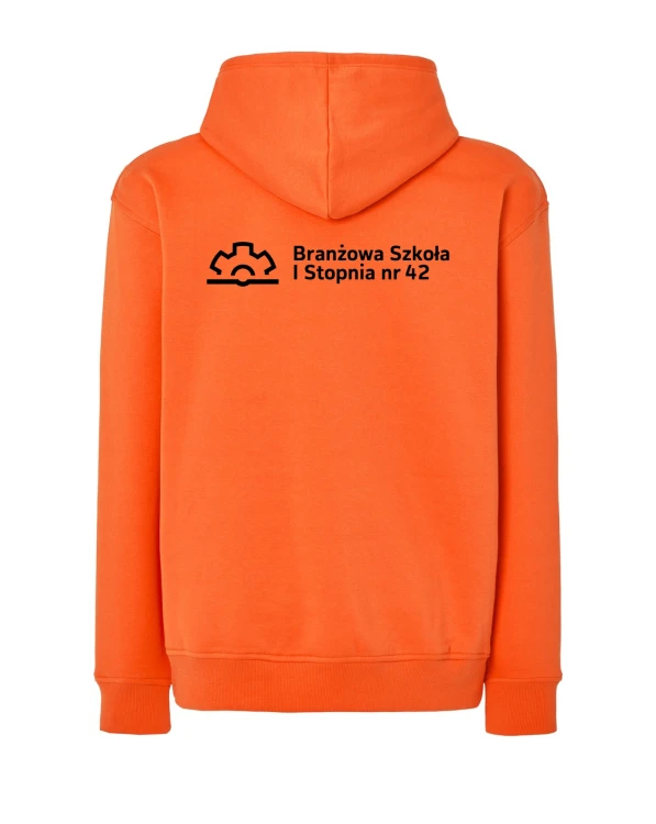 Bluza z kapturem branżowa pomarańczowy