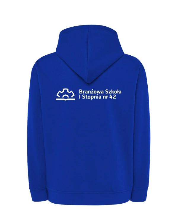 Bluza z kapturem branżowa royal blue