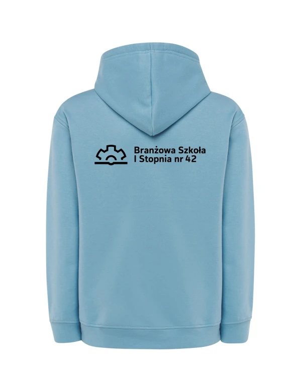 Bluza z kapturem branżowa sky blue