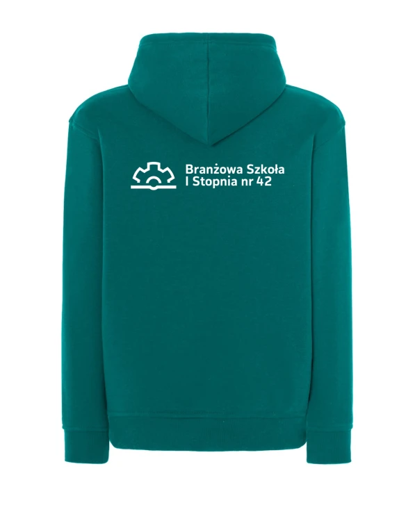 Bluza z kapturem branżowa tropical green