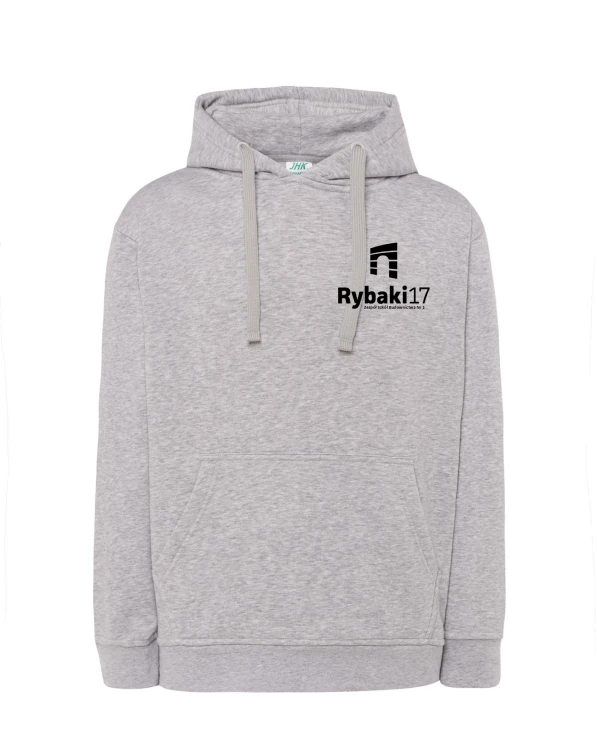 Bluza z kapturem branżowa ash melange