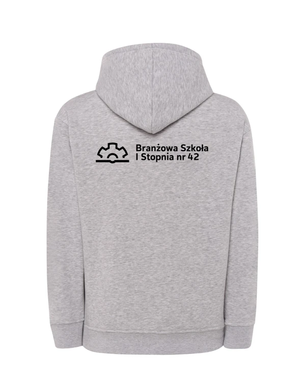 Bluza z kapturem branżowa ash melange