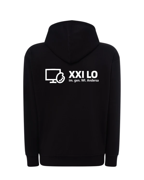 Bluza rozpinana z kapturem czarna