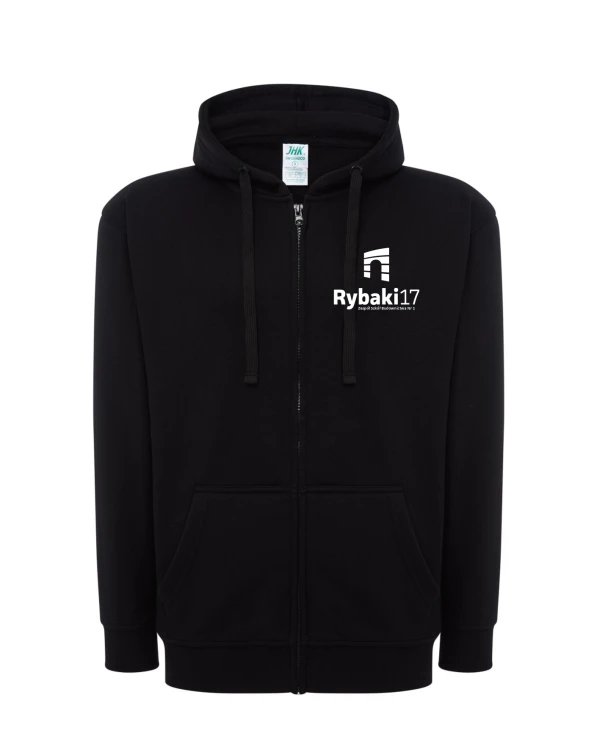 Bluza rozpinana z kapturem branżowa czarna
