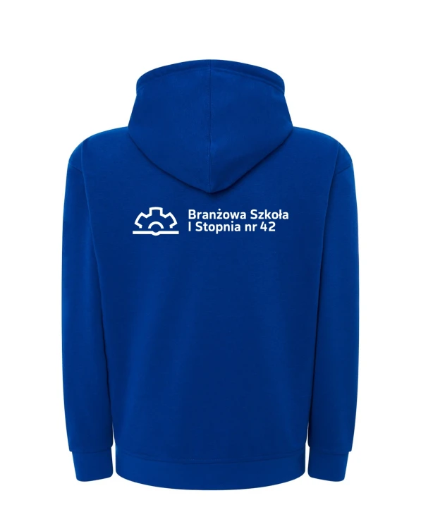 Bluza rozpinana z kapturem branżowa niebieska